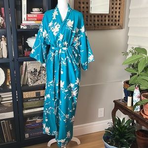 VINTAGE x Plymouth Floral Cotton Robe Made in Japan